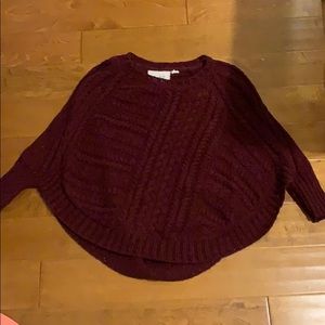 Anthropologie Maroon sweater